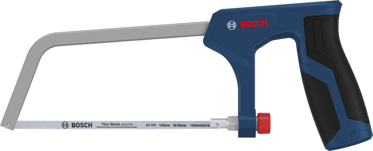 Bosch 150 mm çift metalli, 24 TPI dişli demir testeresi, hassas kesimler için.